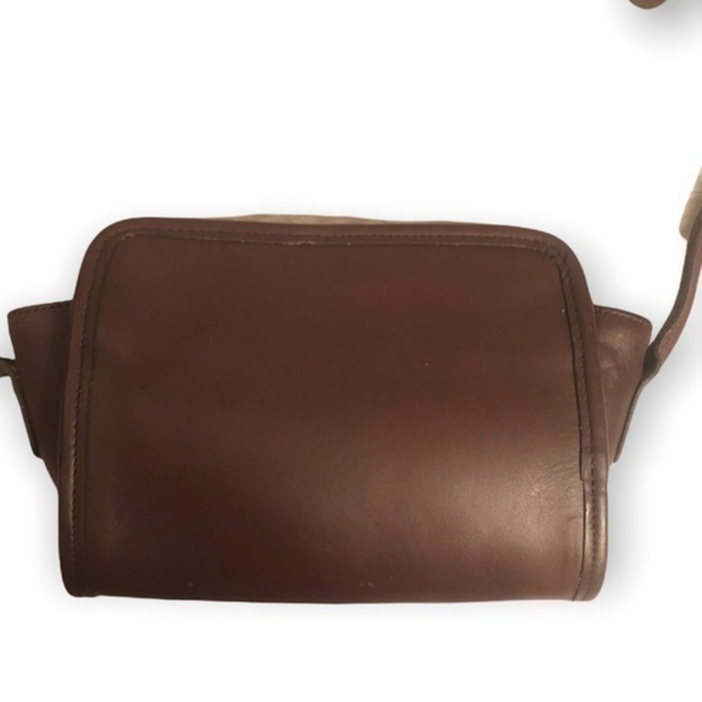 Coach vintage brown leather 9048 made In Costa Rica crossbody bag disco swing